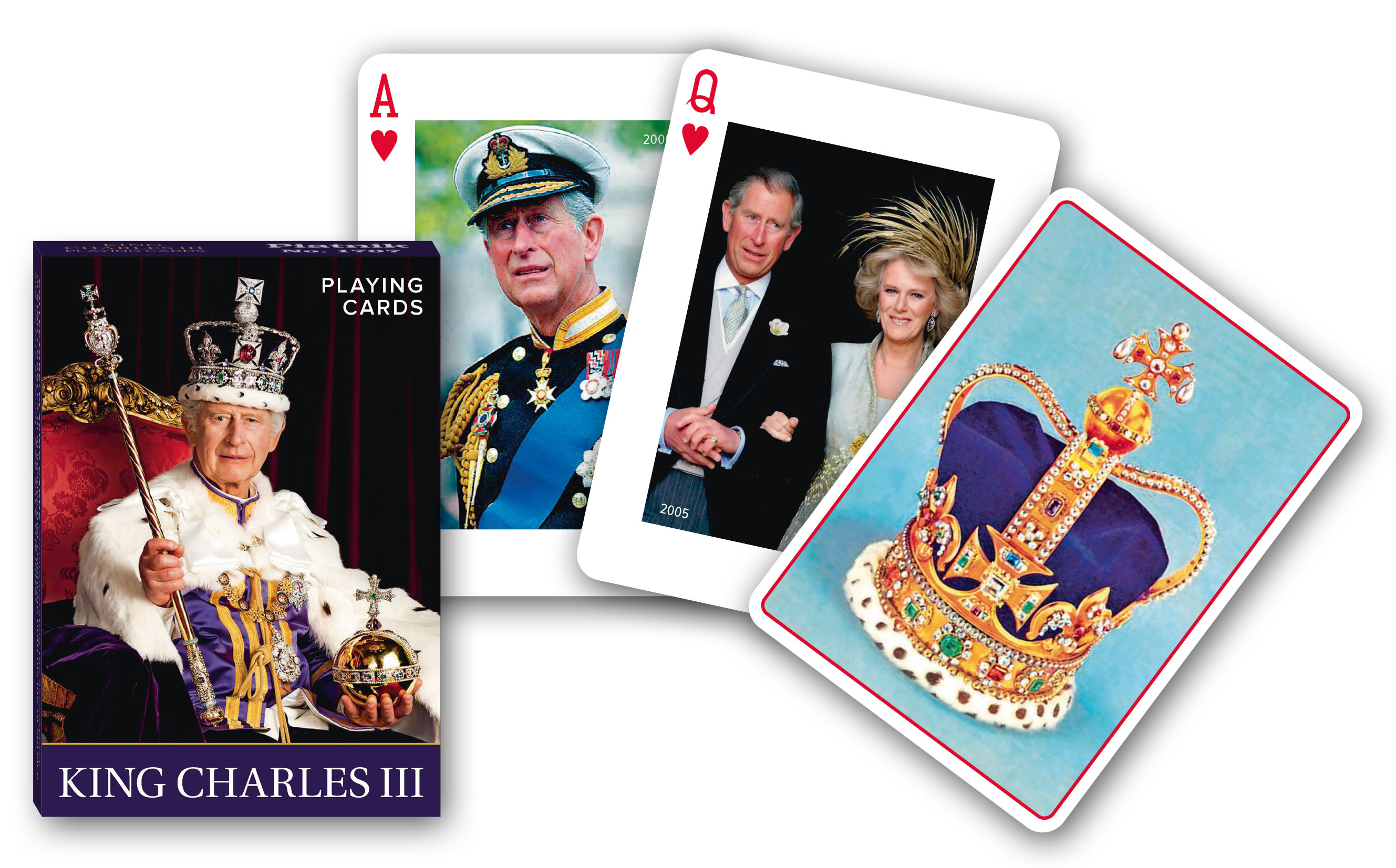 King Charles III Spielkarten
