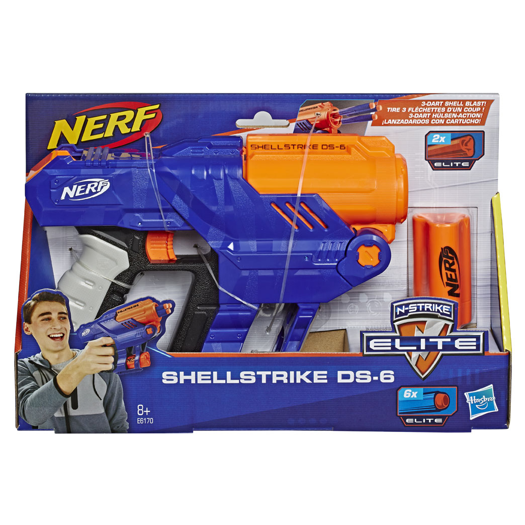Nerf Elite Shellstrike DS 6 Blaster kl